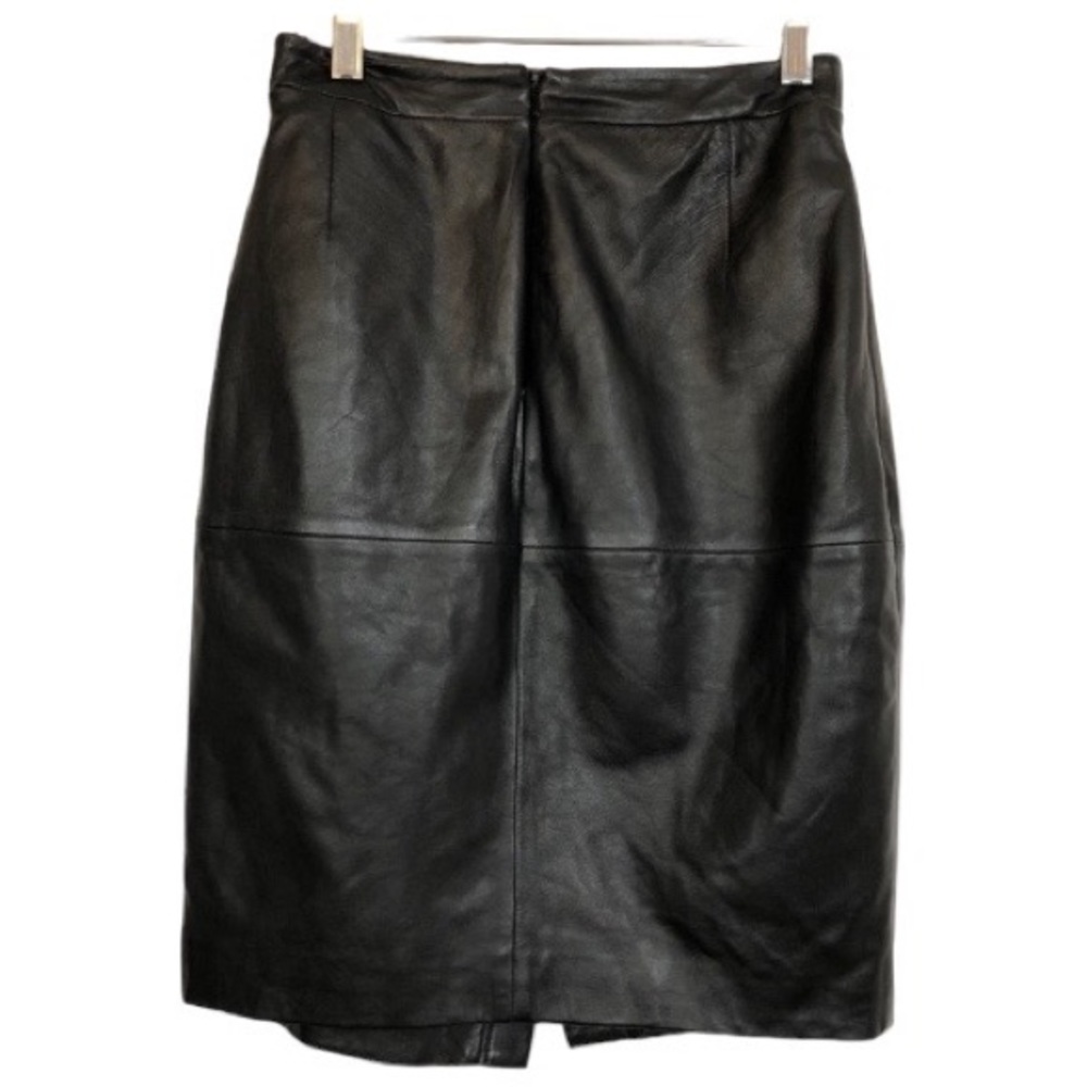 Halogen Black Leather Skirt Size 0 - Picture 5 of 6